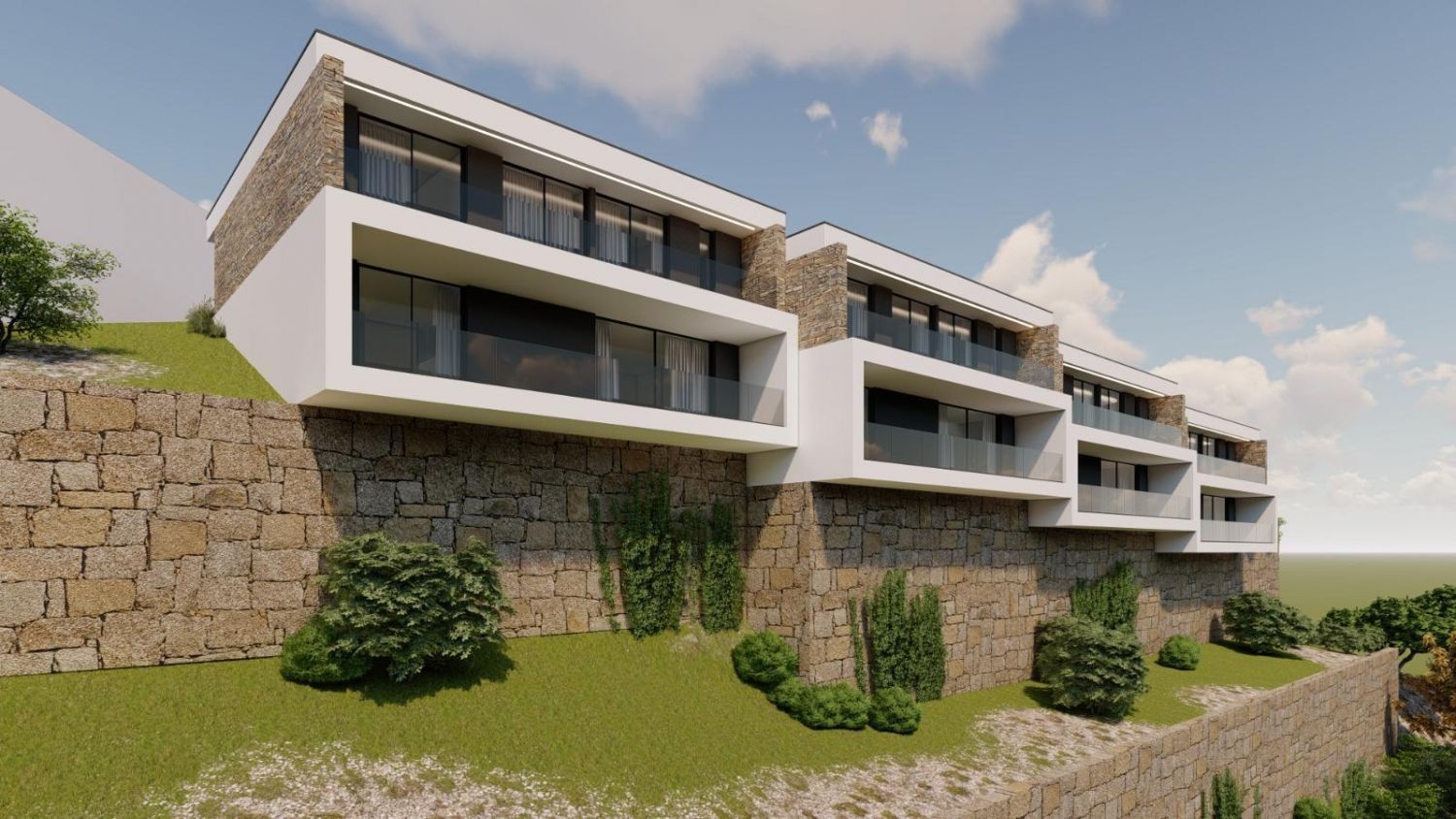TERRENO PRONTO A CONSTRUIR | PROJETO E LICENÇA APROVADOS | 5 MORADIAS — foto 2