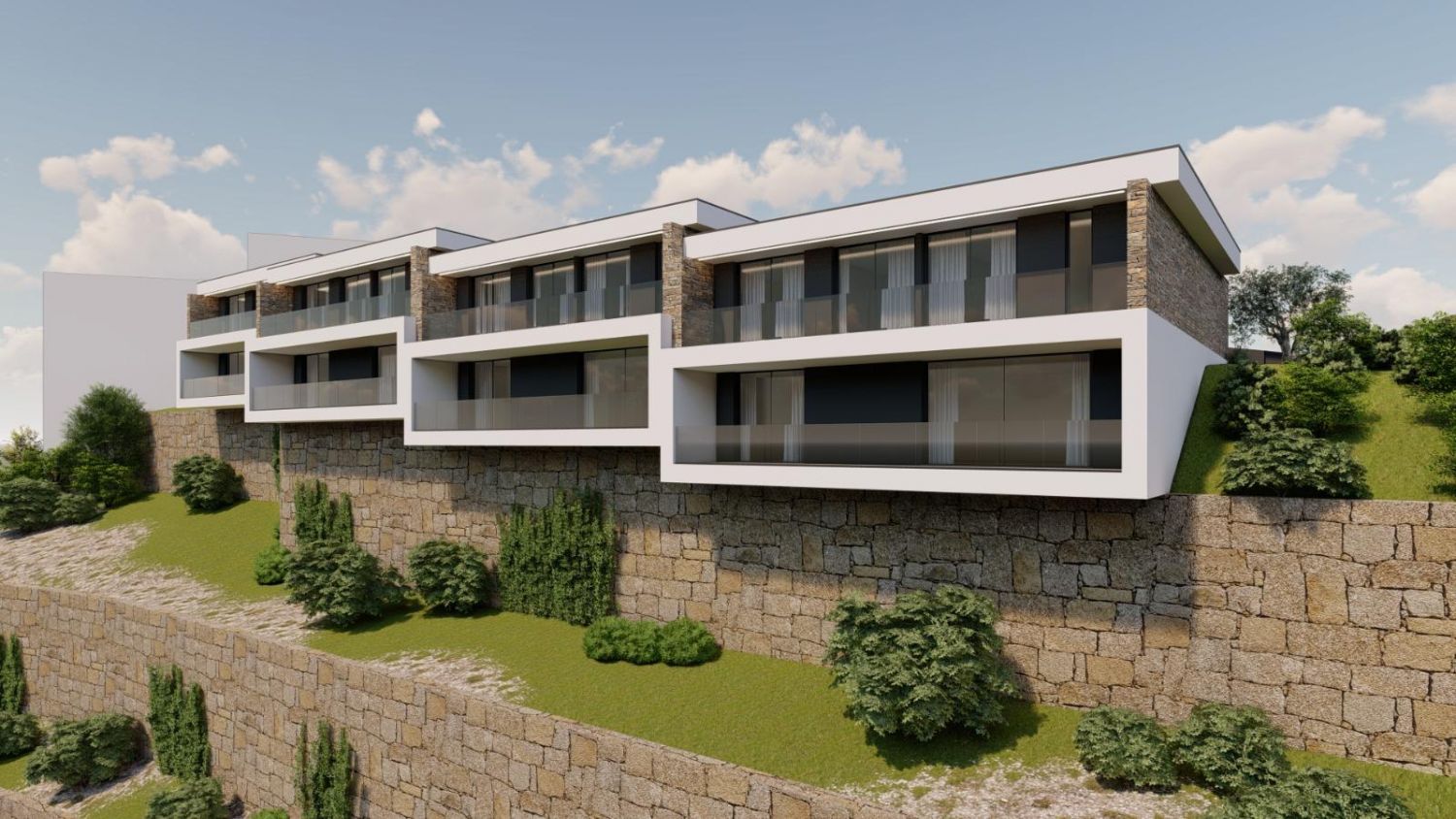 TERRENO PRONTO A CONSTRUIR | PROJETO E LICENÇA APROVADOS | 5 MORADIAS — foto 3