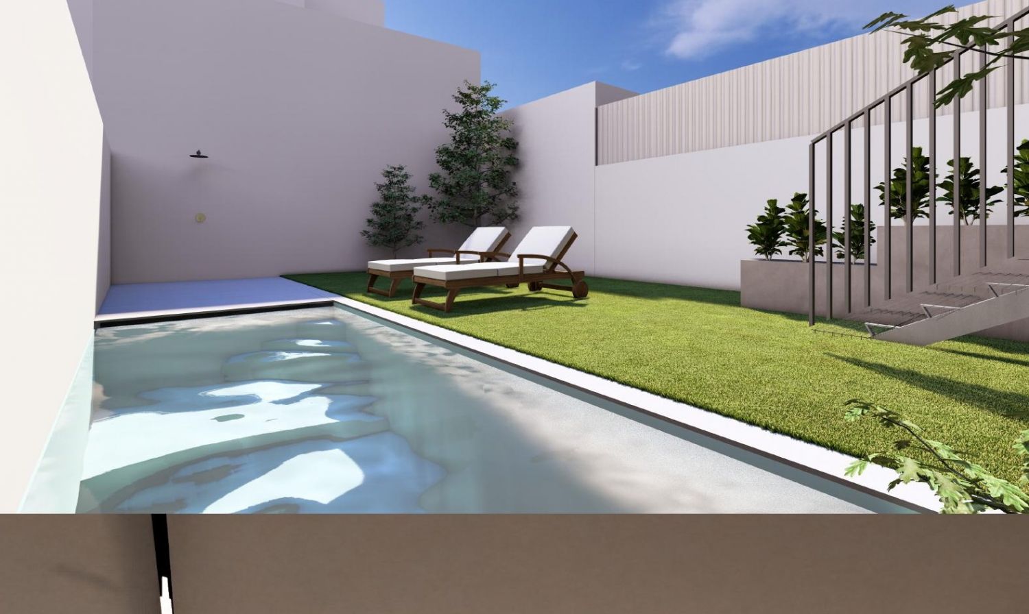 Moradia contemporânea T3 com piscina e garagem para 2 carros na Foz, Porto — foto 5